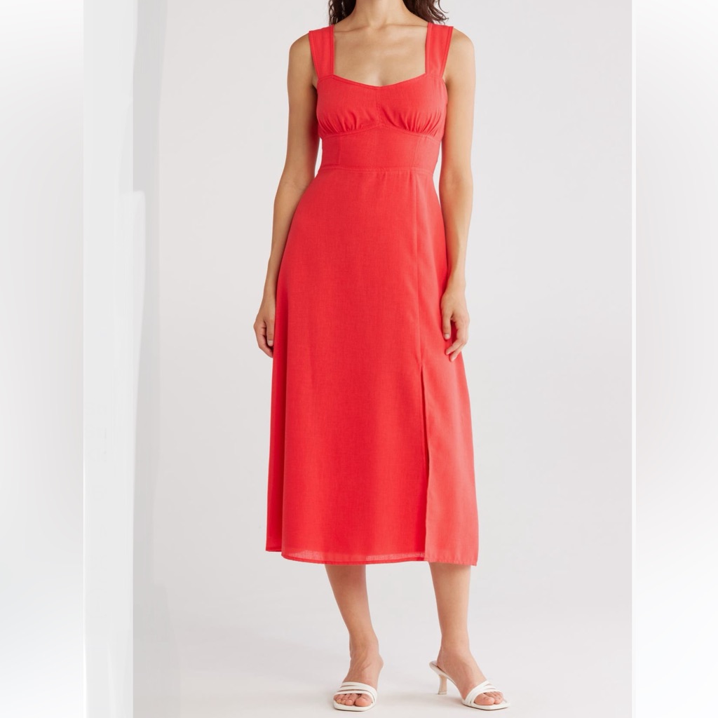 Vince Camuto Coral Sleeveless Midi Sundress - Size 6 - New With Tag - Reemoly